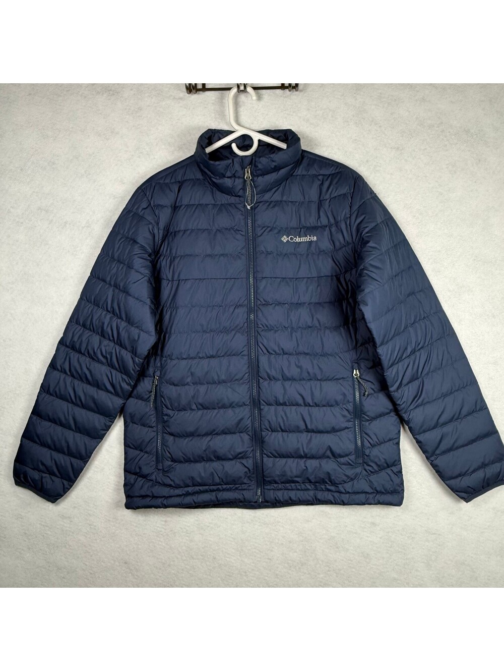 Columbia Men's Navy Blue Thermal Coil Puffer Jacket Medium